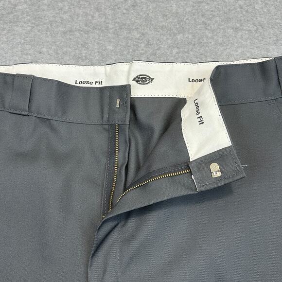 Dickies Twill Work Shorts Mens 40 Charcoal Loose Fit Wrinkle Resistant Easy Care - Picture 3 of 12